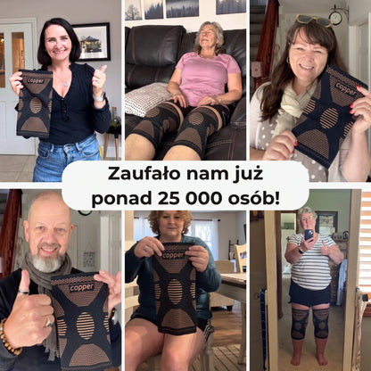 Cupriva™ - miedziana orteza kompresyjna na kolano